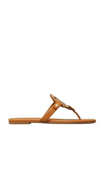 Tory Burch Miller Flat In Brown