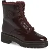 Tory Burch Miller Genuine Shearling Lined Combat Boot
