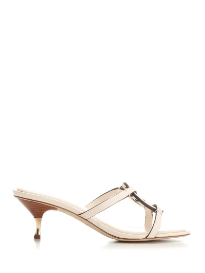 Tory Burch Miller Geo Bomb Andal Sandals In Light Cream