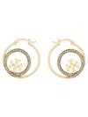 Tory Burch "miller" Hoop Earrings In Gold