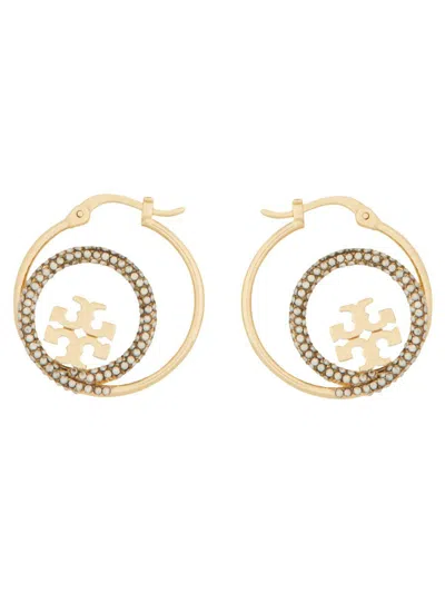 TORY BURCH TORY BURCH "MILLER" HOOP EARRINGS