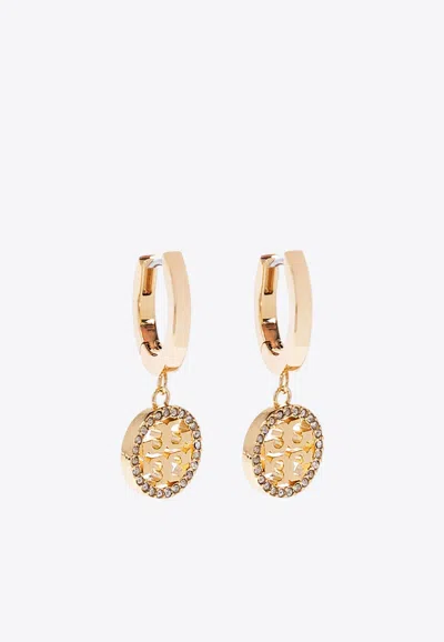 Tory Burch Miller Hoop Earrings In Gold