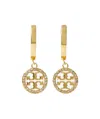 Tory Burch Miller Hoop Earrings In Gold