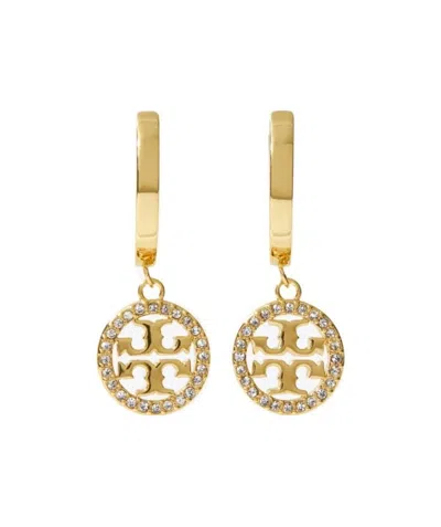 Tory Burch Miller Hoop Earrings In Gold