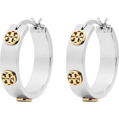 TORY BURCH TORY BURCH MILLER HUGGIE HOOP EARRINGS
