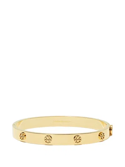 Tory Burch Miller Icon Hinge Bracelet In Gold