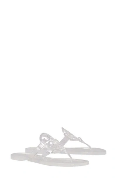 Tory Burch Miller Jelly Flip Flop In Transparent