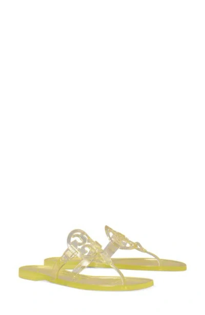 Tory Burch Miller Jelly Flip Flop In Yellow