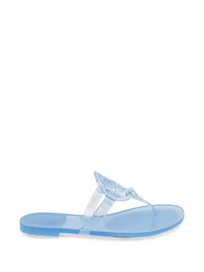 Tory Burch Miller Jelly Flip Flops In Blue