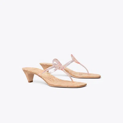 Tory Burch Miller Jelly Kitten Heel In Pink