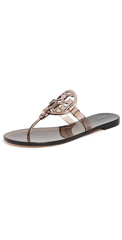 Tory Burch Miller Jelly Sandals Brown
