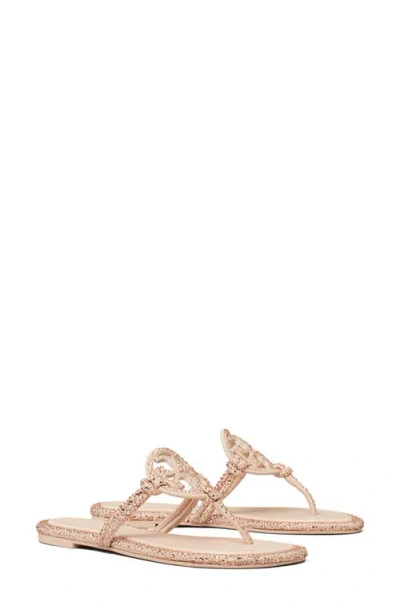 TORY BURCH TORY BURCH MILLER KNOTTED CRYSTAL SANDAL
