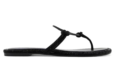 Pre-owned Tory Burch Miller Knotted Pave Perfect (women's) Sneakers In Black