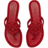 Tory Burch Miller Knotted Pavé Sandal In Ruby