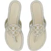 Tory Burch Miller Knotted Pavé Thong Sandal In White