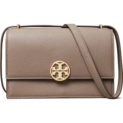 Tory Burch Miller Leather Convertible Shoulder Bag In Portobello