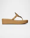 Tory Burch Miller 25mm Leather Slides In Neutrals