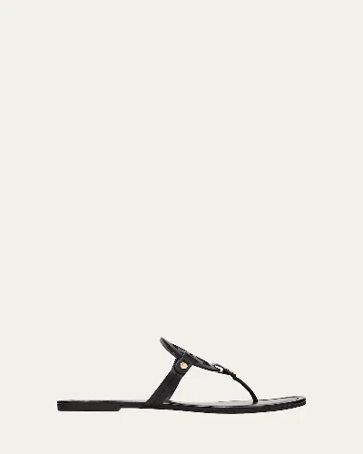 Tory Burch Miller Leather Sandals In Black