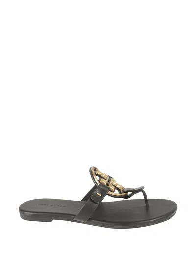 Tory Burch Miller Leather Sandals In Black
