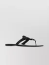 Tory Burch Miller Leather Sandals Detail Embellished In Black