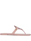 Tory Burch Miller Leather Sandals In Neutral