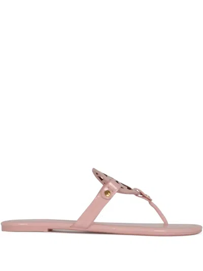 Tory Burch Miller Leather Sandals In Neutral