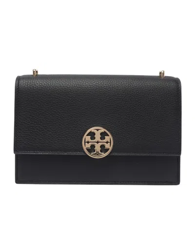 Tory Burch Miller Leather Shoulder Bag In Black