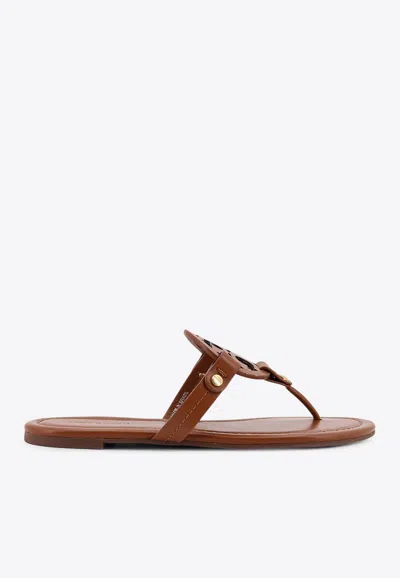 Tory Burch Miller Leather Thong Sandals