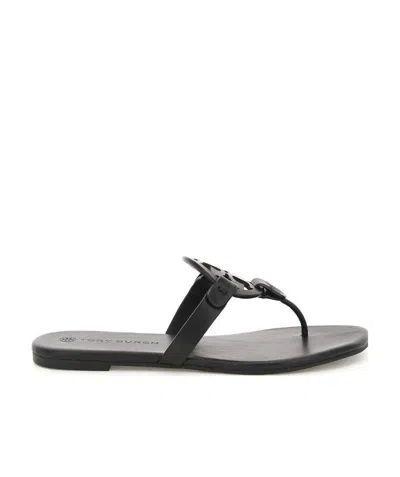 TORY BURCH TORY BURCH MILLER SOFT LOGO-PLAQUE SANDALS