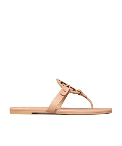 TORY BURCH TORY BURCH MILLER LOGO PLAQUE FLAT SANDALS