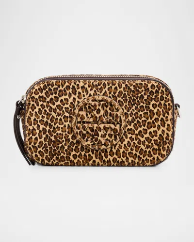 Tory Burch Miller Leopard-print Calf Hair Crossbody Bag In Multi