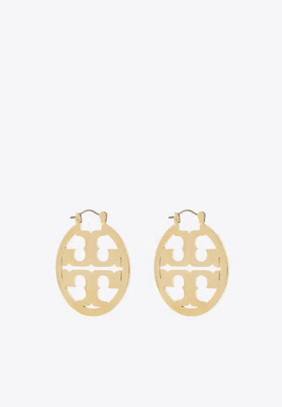 Tory Burch Miller Logo Drop Earrings In Gold