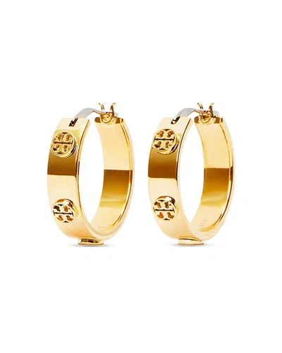 Tory Burch Miller Goldtone Hoop Earrings In Tory Gold