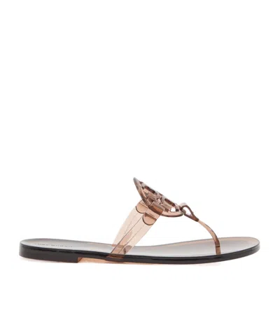 Tory Burch Miller Logo Jelly Sandals In Neutral