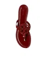 Tory Burch Miller Logo-plaque Sandals In Red