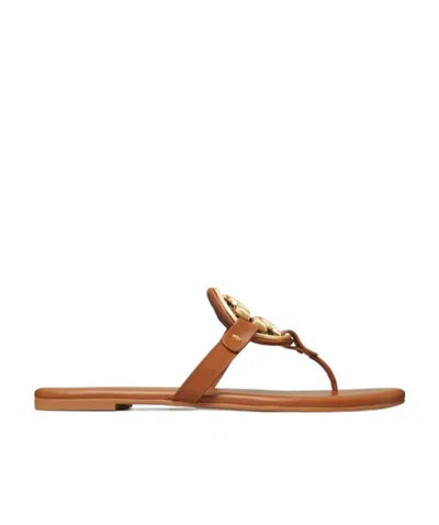 TORY BURCH TORY BURCH MILLER LOGO PLAQUE THONG SANDALS