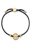 Tory Burch Miller Logo Slider Bracelet In Multi