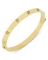 Tory Burch Miller Goldtone Stud Hinge Bracelet In Gold