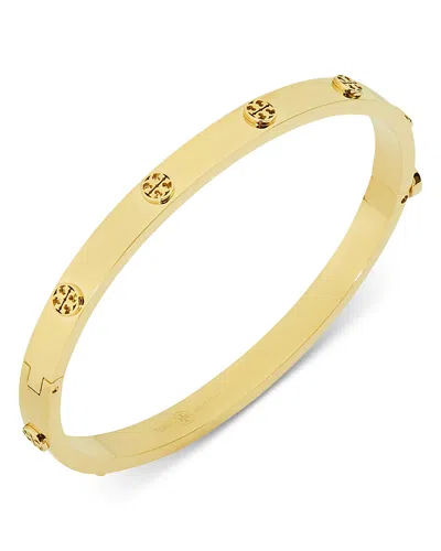 TORY BURCH MILLER LOGO STUDDED BANGLE BRACELET