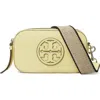 Tory Burch Miller Matte Mini Leather Crossbody Bag In Lemon Zest