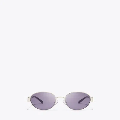 Tory Burch Miller Metal Oval Sunglasses