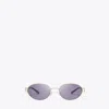 Tory Burch Miller Metal Oval Sunglasses In Gold