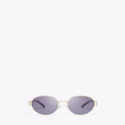 TORY BURCH MILLER METAL OVAL SUNGLASSES