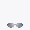 Tory Burch Miller Metal Oval Sunglasses In Brown