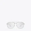 Tory Burch Miller Metal Pilot Eyeglasses In Silver 1