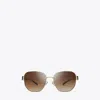 Tory Burch Miller Metal Square Sunglasses