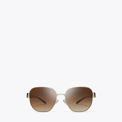 Tory Burch Miller Metal Square Sunglasses