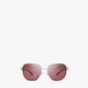 Tory Burch Miller Metal Square Sunglasses