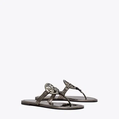 Tory Burch Miller Metallic Sandal In Brown