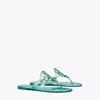 Tory Burch Miller Metallic Sandal In Teal